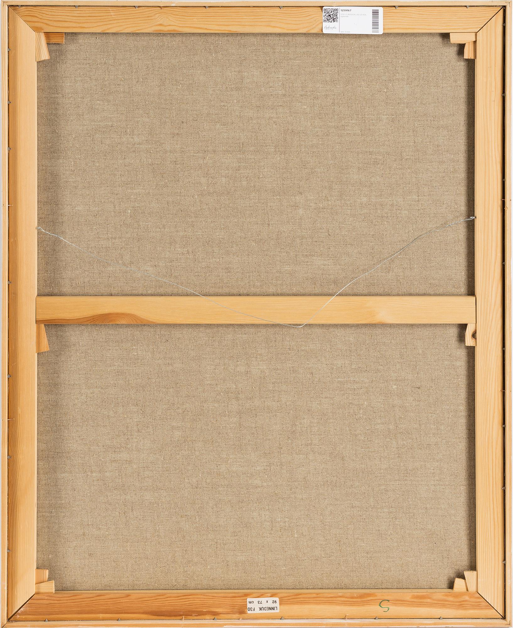 STIG CLAESSON, oil on canvas, signed.