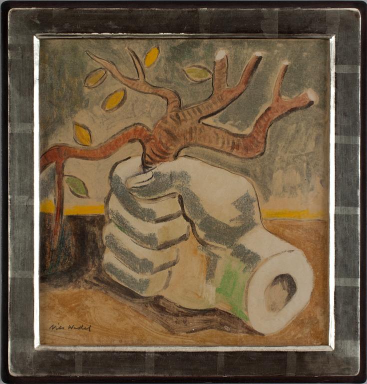 NILS WEDEL, krita. Sign.