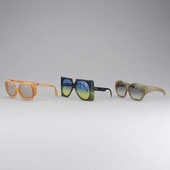 SOLGLASÖGON, 3 st, Christian Dior.