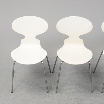 ARNE JACOBSEN, four 'Myran' chairs, Fritz Hansen, 1970.