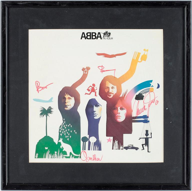 SIGNERAT LP OMSLAG, Abba The Album, 1977.