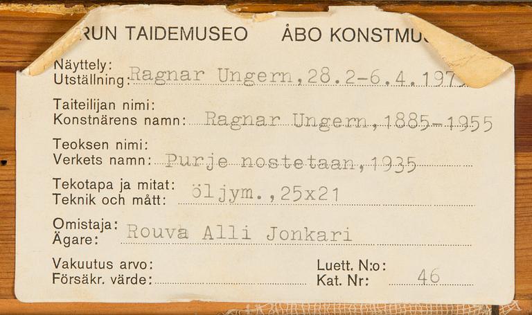 Ragnar Ungern, "Seglet hissas".