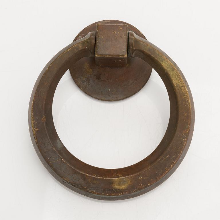 A first half of the 20th century bronze door knocker.