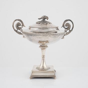 A Swedish Empire Silver Sugar Bowl, mark of Adolf Zethelius, Stockholm 1824.