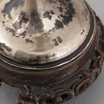A Chinese silver vase, around 1900.