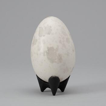A Hans Hedberg faience egg, Biot, France.