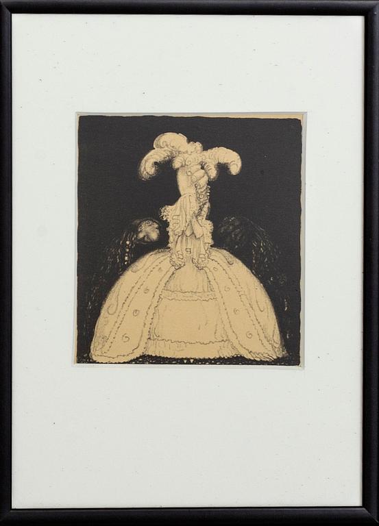 John Bauer, lithograph from "Troll".