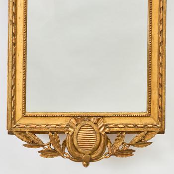 Spegel, av Carl Gustaf Fyrwald (mästare i Stockholm 1776-1825), Gustaviansk.