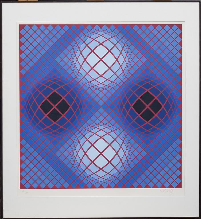 VICTOR VASARELY, färgserigrafi, signerad och numrerad 199/250.