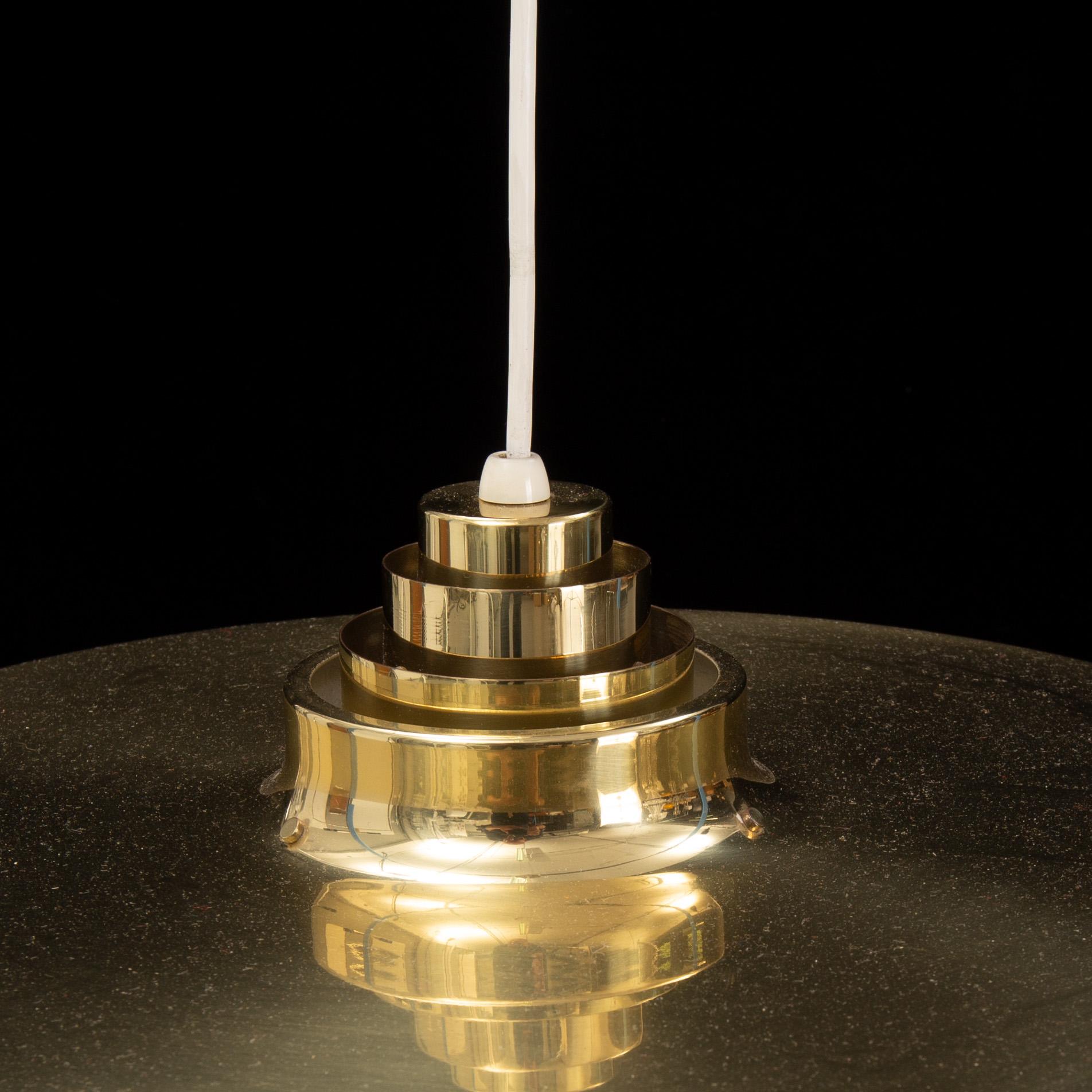 HANS-AGNE JAKOBSSON, a late 20th Cenutry brass ceiling light.