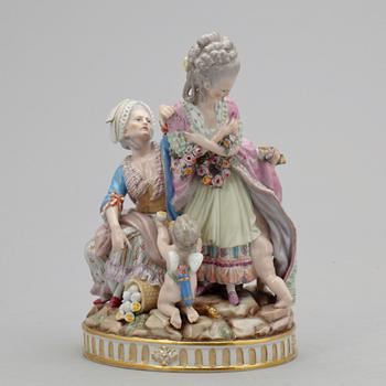 FIGURIN, porslin, meissen Marcolinistil, 1800-tal.