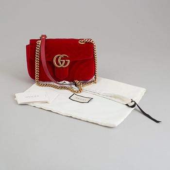 GUCCI, "Marmont Mini Velvet Shoulder Bag".