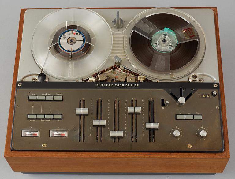 RULLBANDSPELARE samt HÖGTALARE, Bang & Olufsen, Danmark, 1960-tal.