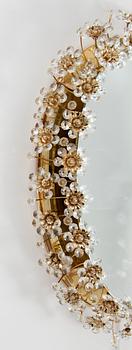 A lit mirror from Palwa (Palme & Walter), Germany, ca 1970.