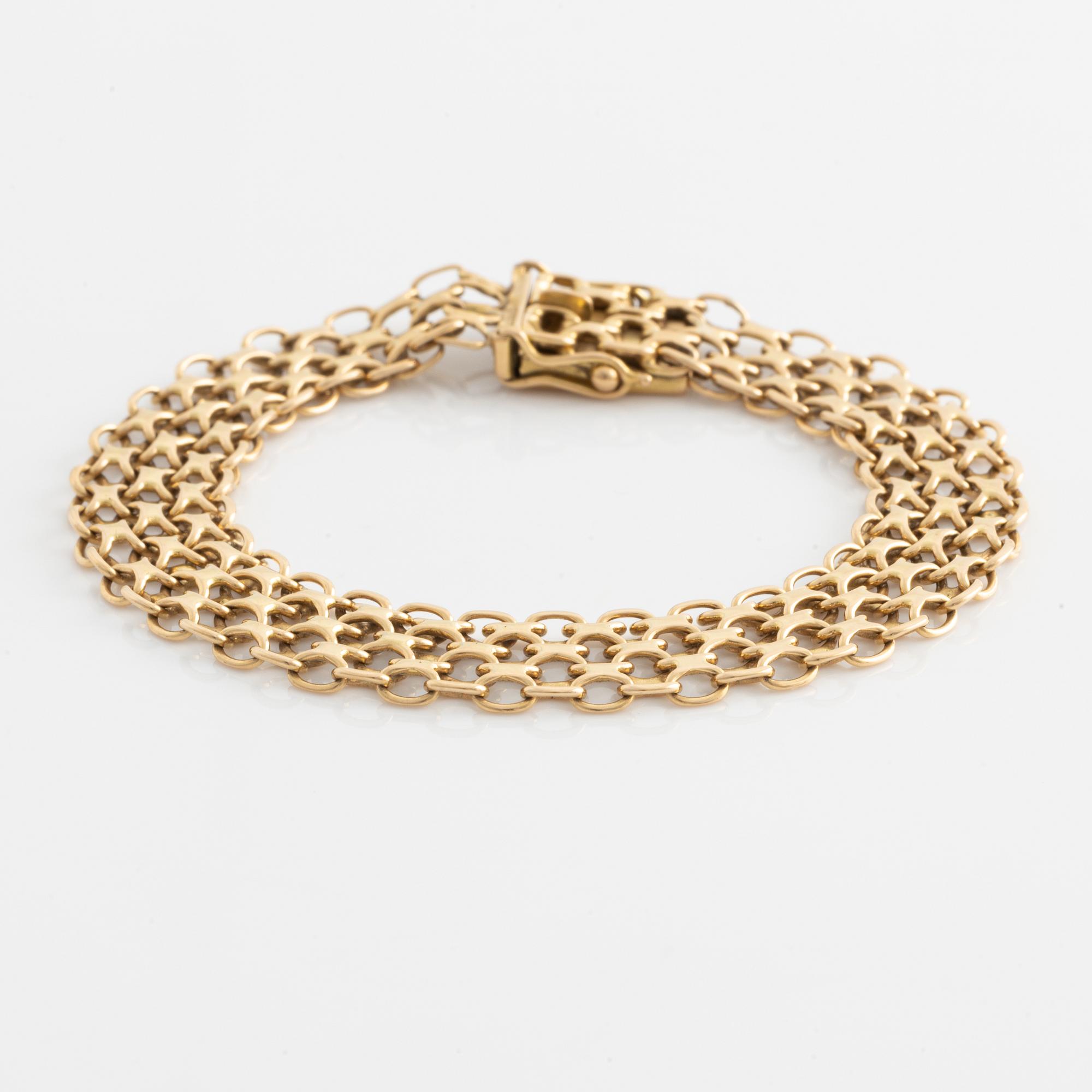 Bracelet, x-link, 18K gold.