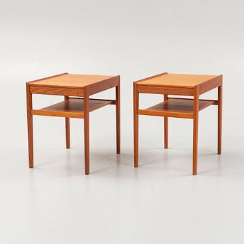 Sven engström & Gunnar Myrstrand, a pair of teak 'Dixi' bedside tables, Tingströms, Sweden.