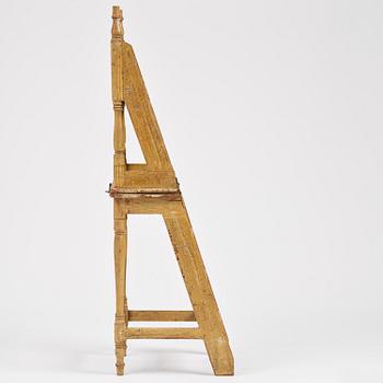 A late baroque library-ladder, mid/later part 18th century.