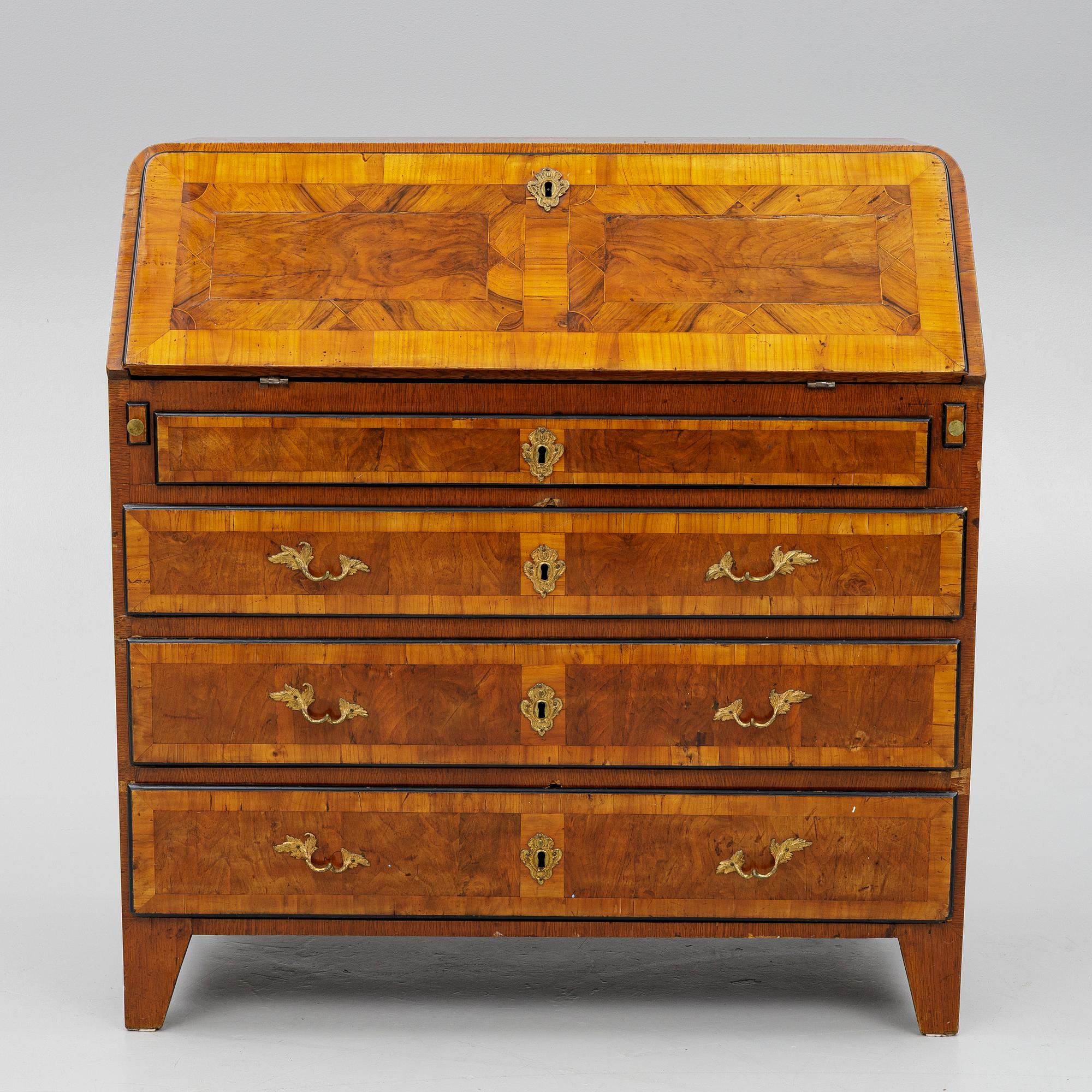 Sekretär, av  Sven Floberg (mästare i Stockholm 1749-72), Rokoko.