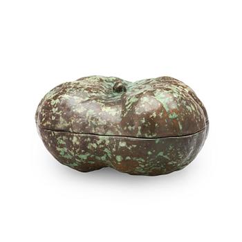 784. A Hans Hedberg faience pumpkin, Biot France.