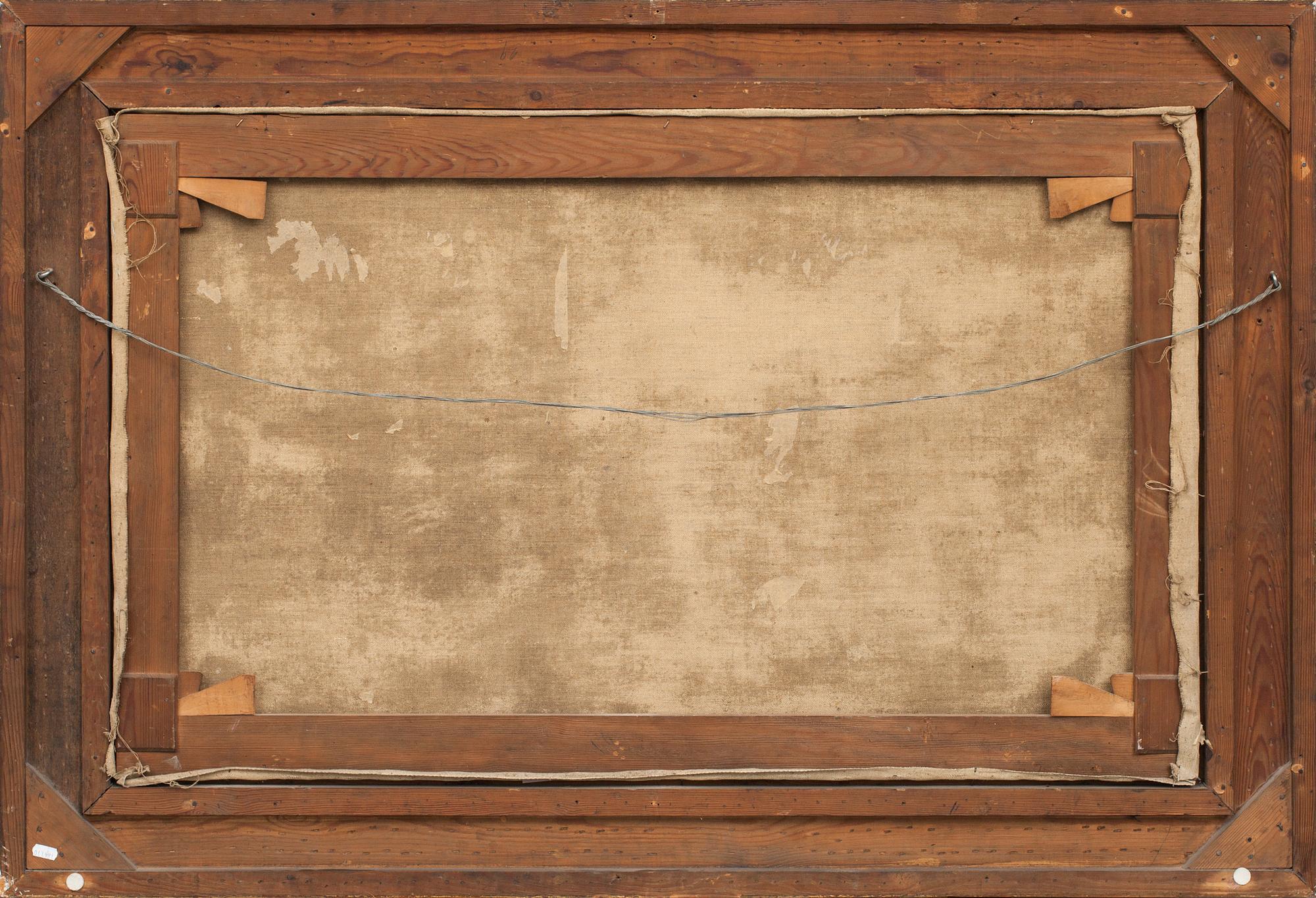 VILHELM VICTOR BILLE, olja på duk, signerad.