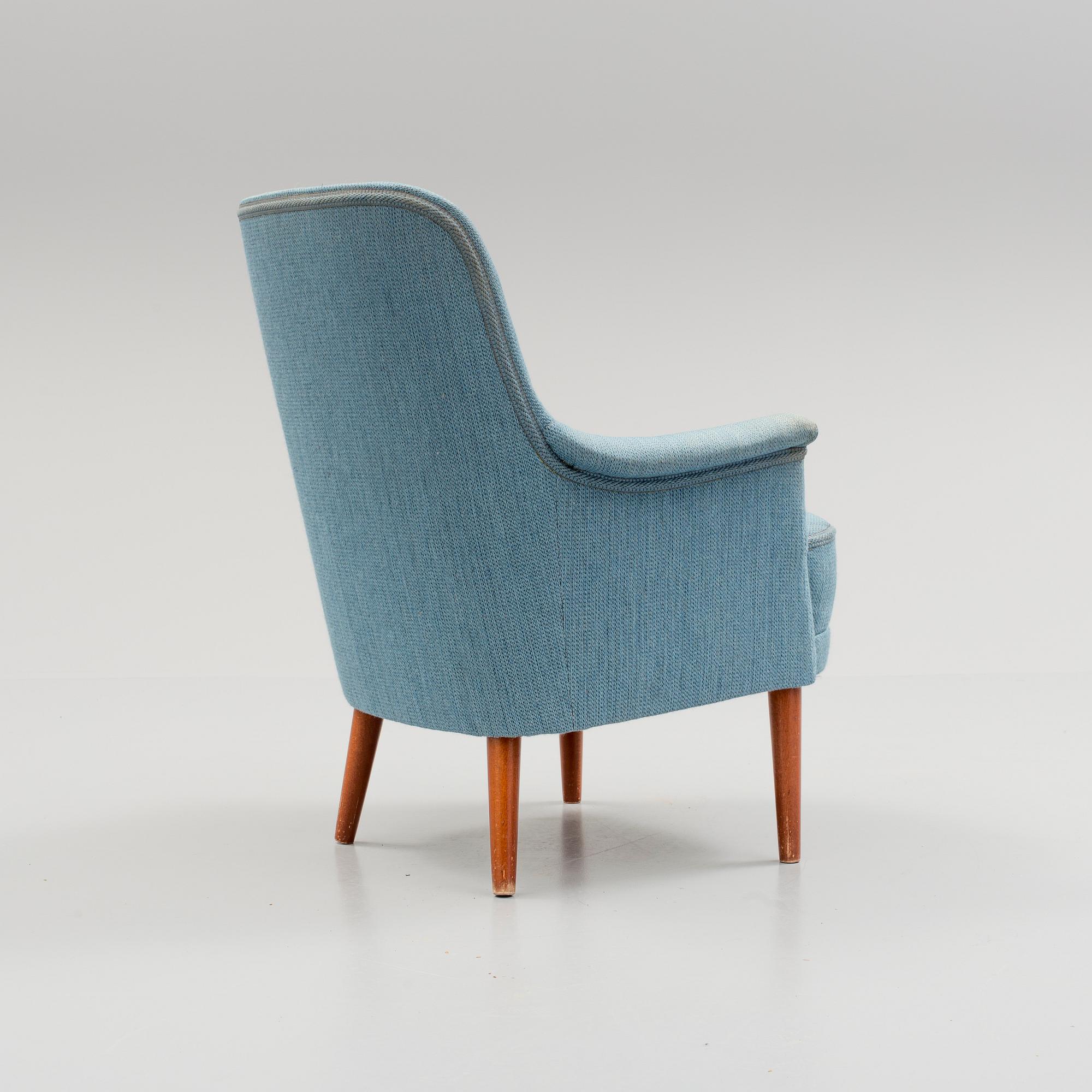 CARL MALMSTEN, fåtölj, "Husmor", 1900-talets mitt.