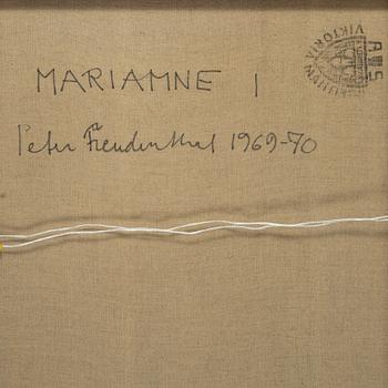 Peter Freudenthal, canvas, signed and dated 1969-70 on verso.