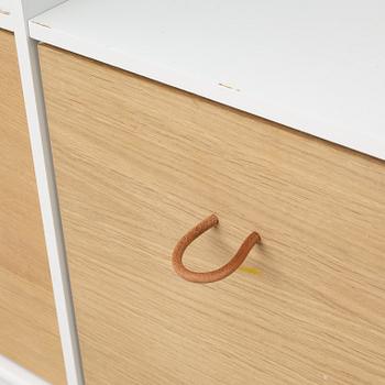 A chest of drawers/bookcase, Oliver Furniture.