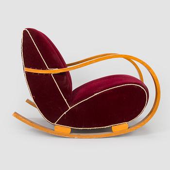 A Swedish Modern rocking chair, 1940's.