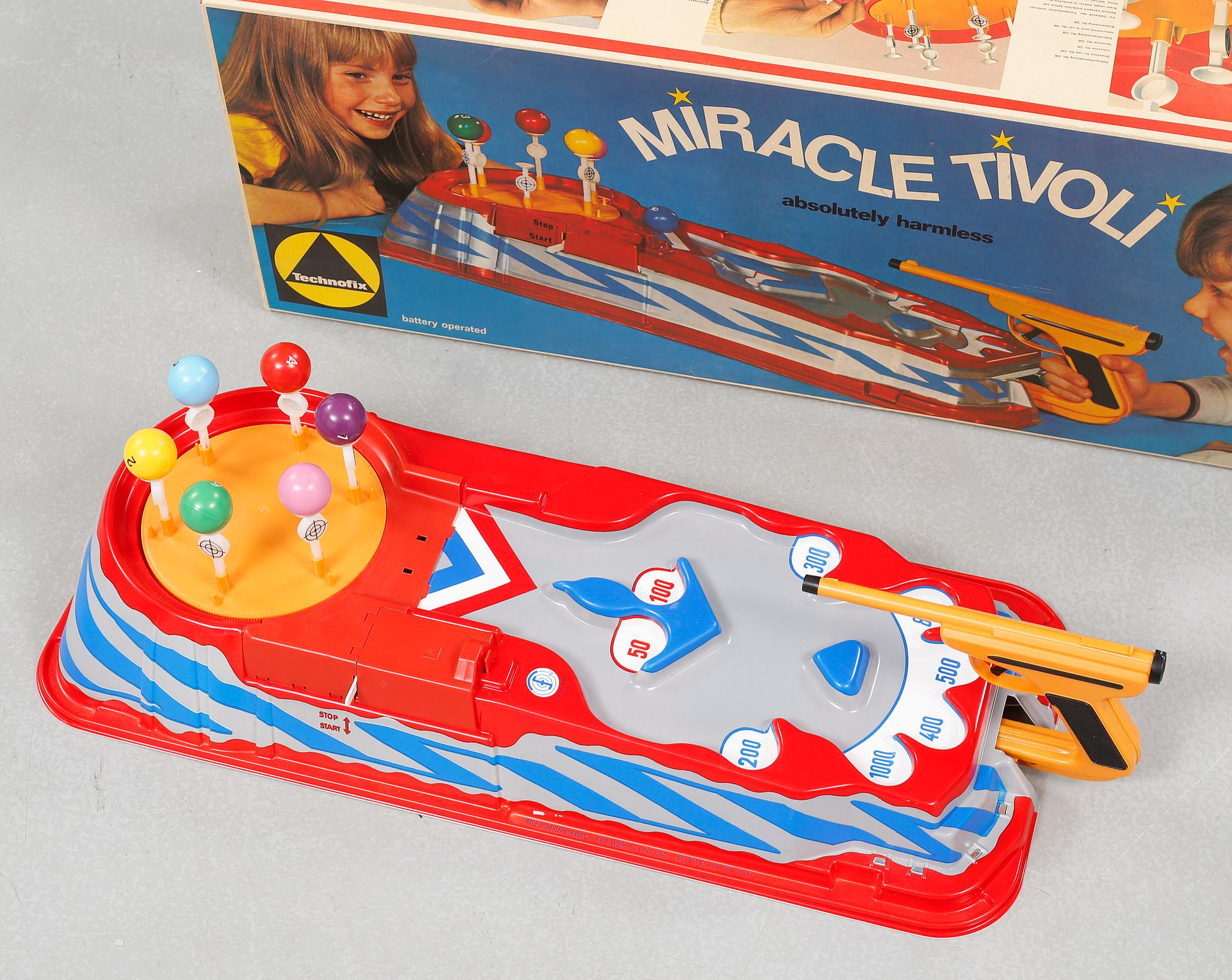 The game "Miracle Tivoli" from Technofix, 1970s.