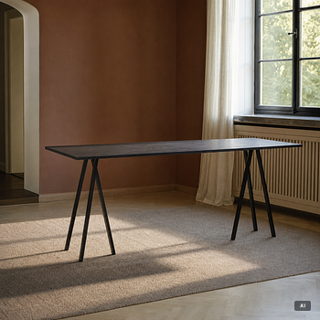 A 'Loop Stand High Table', Hay.