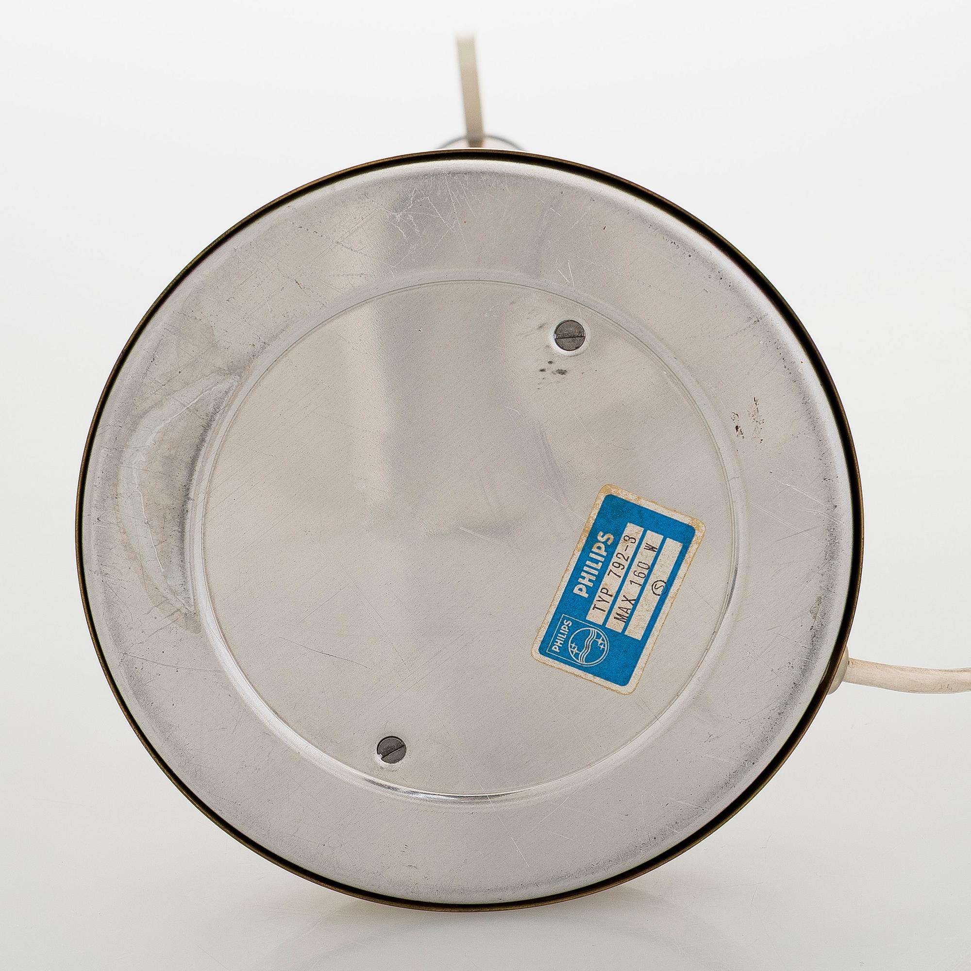 Pöytävalaisin, malli 792-3, Philips, 1960-luku.