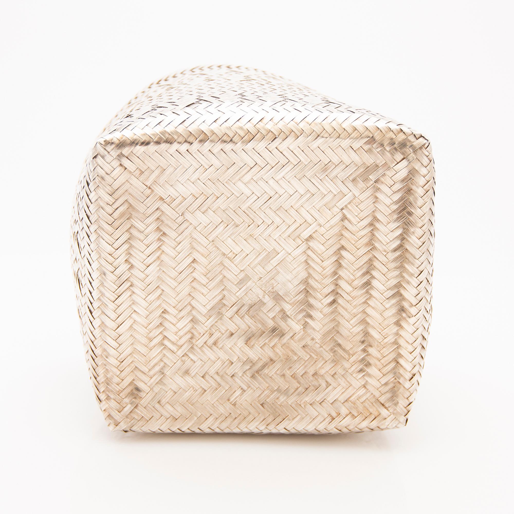 Basket, sterling silver, Mexico.