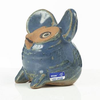 Lisa Larson, figurin, stengods, "Spökmusen" ur serien "Menageri", Gustavsberg.