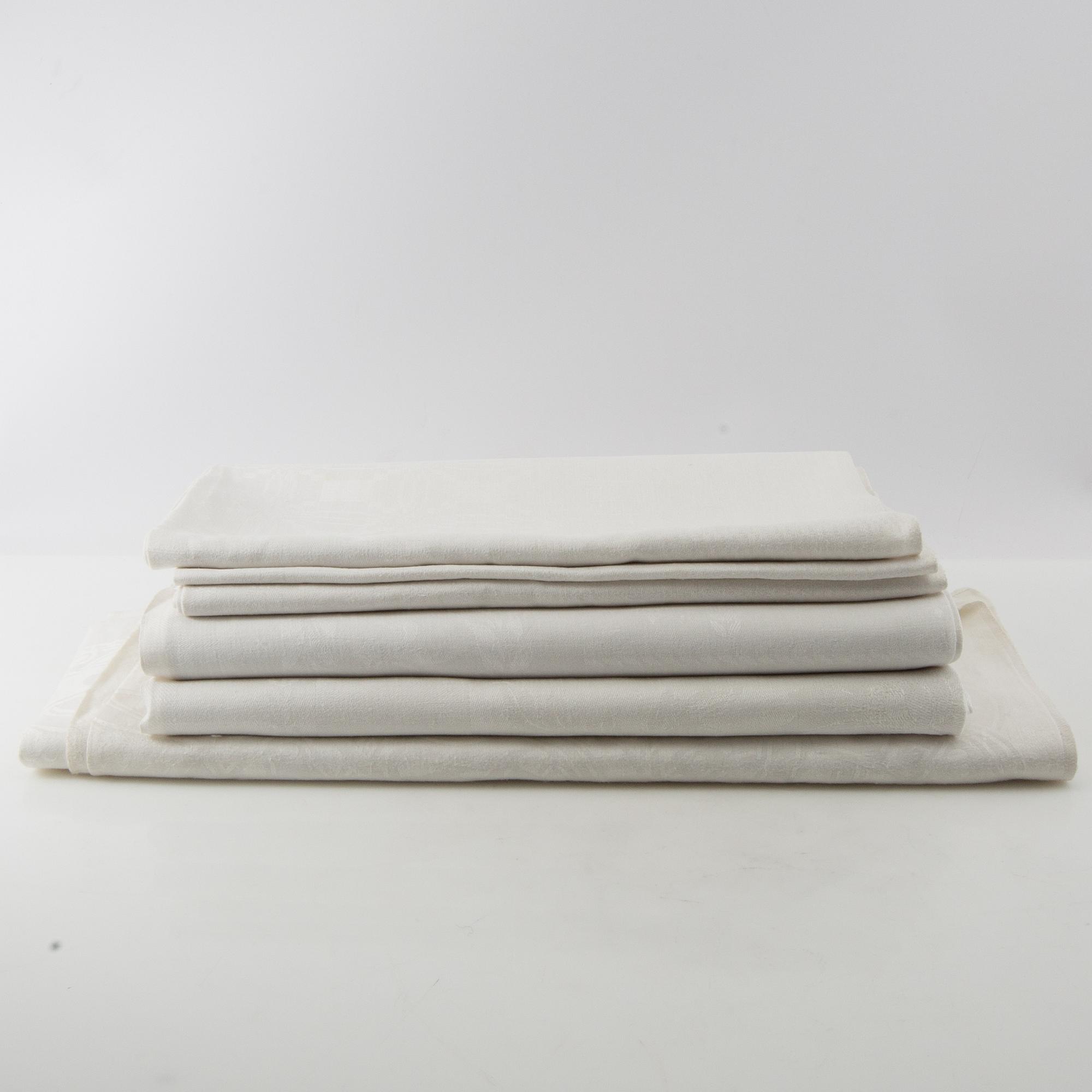 Tablecloths 4 pcs early/mid 20th century damask.