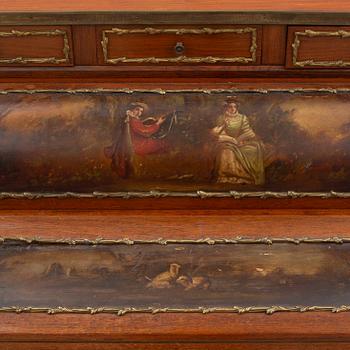 A secretaire, Louis XV style, 20th century.
