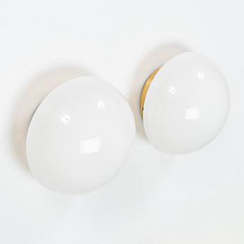 Klaus Michalik, three wall/ceiling lamps, 'Bau', Orno, Finland.