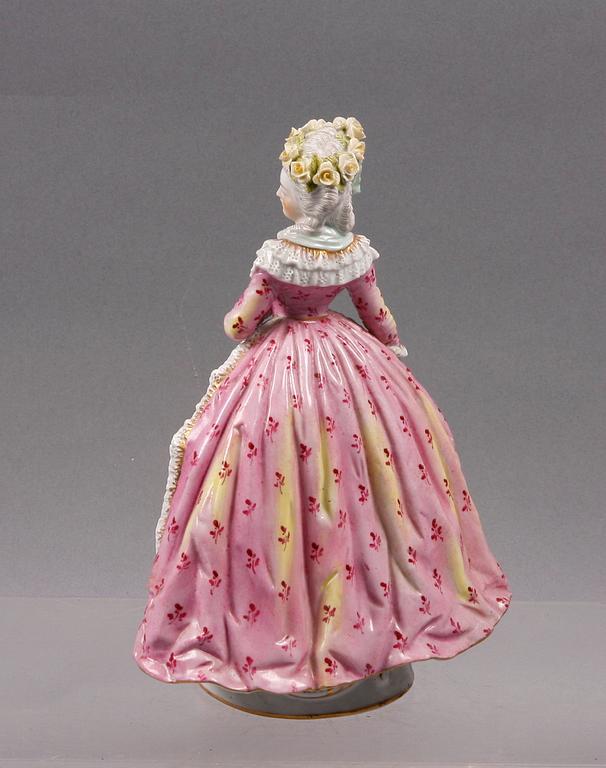 FIGURIN, porslin, Sevrès liknande märke, 1800-tal.