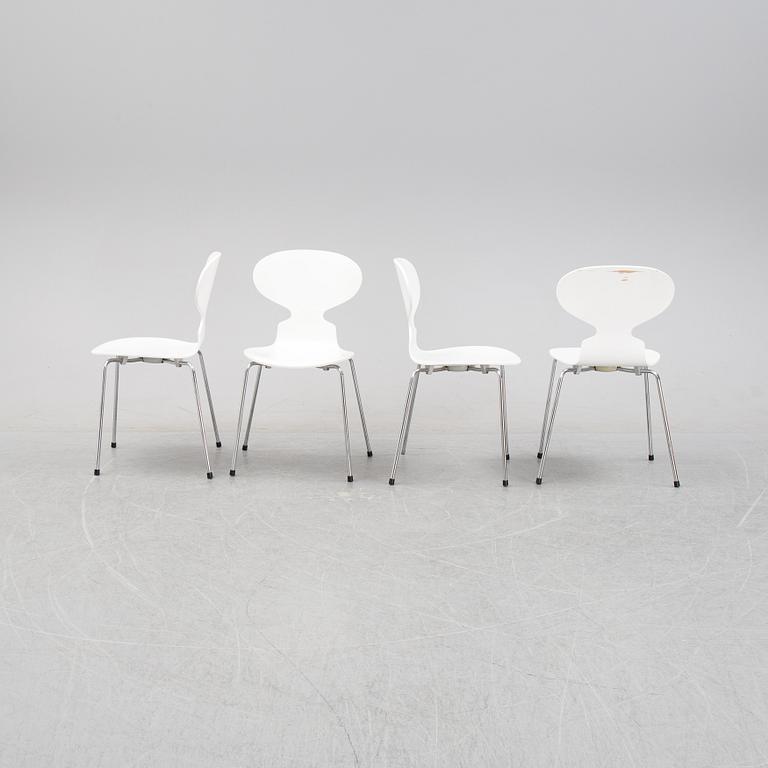Arne Jacobsen, stolar, 4 st, "Myran", Fritz Hansen, 2000-2003.