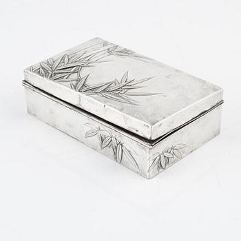 A Japanese Sterling Silver Box, mark of Miyamoto Shoko, Tokyo.