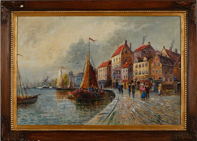 PETER VEERKAMP, olja på duk, sign.