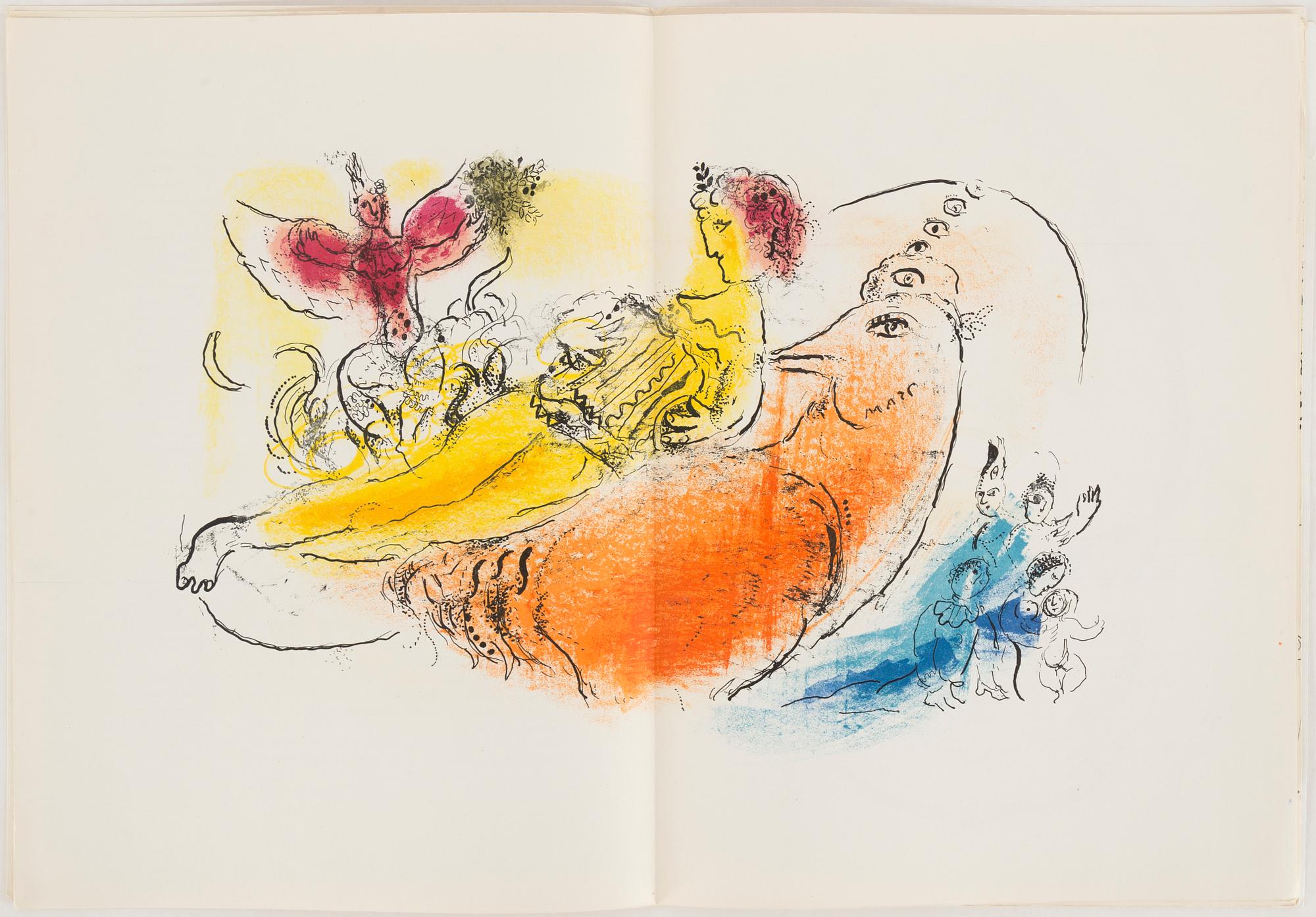 MARC CHAGALL, DERRIÈRE LE MIROIR no 99-100, 1957.