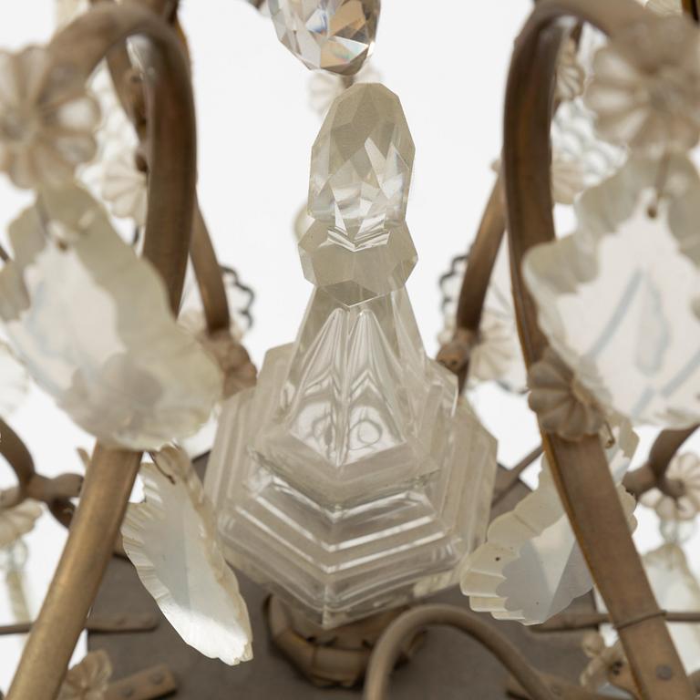 Chandelier, Rococo style, first half of the 20th century.