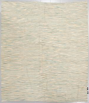 A flatweave, 280 x 263 cm.