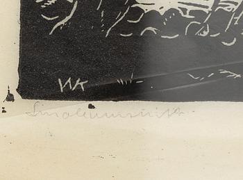 Wilhelm Kåge, Four linoleum cuts.