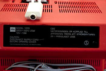 TV, Toshiba, Modell 12SS, 1970-tal.