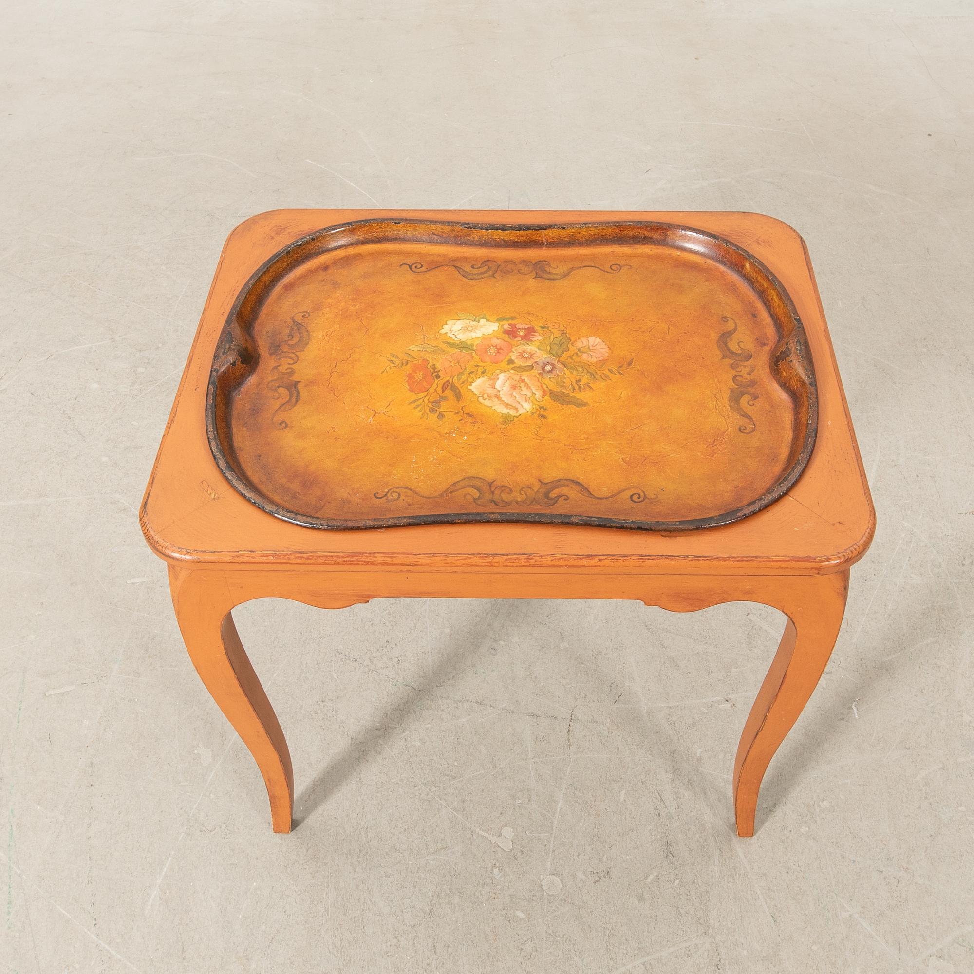 Brick table, Rococo style, first half/mid 20th century.