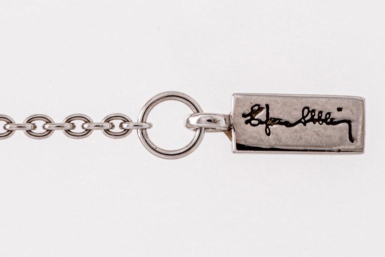 Efva Attling, halsband 18K vitguld briljanter 0,06 ct TW SI, "You & Me".