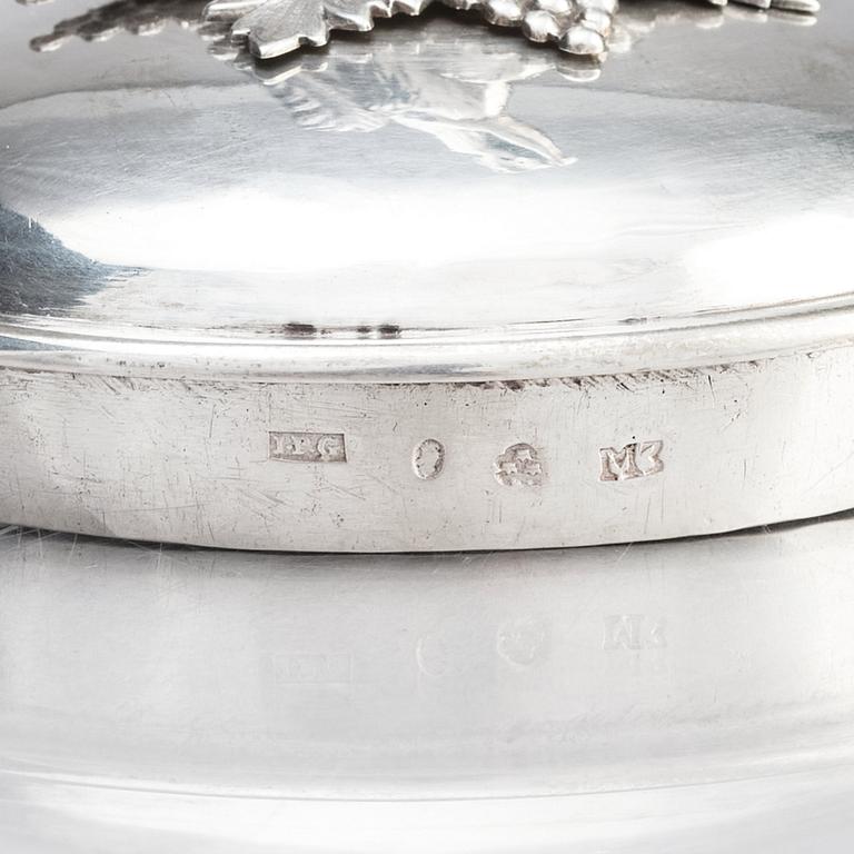 A Swedish early 19th century silver coffee-pot, mark of Johan Petter Grönvall, Stockholm 1818.