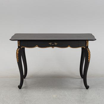 A painted desk with later parts, late 19th Century.