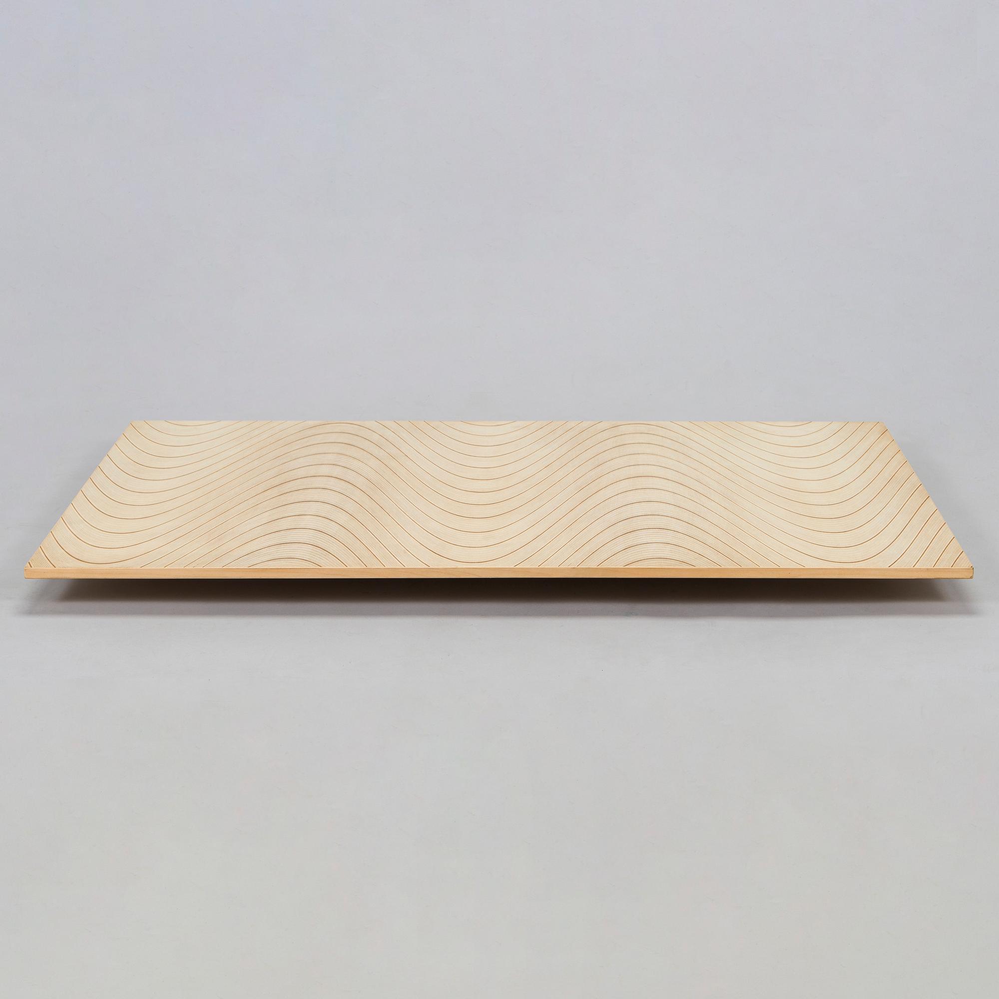 Tapio Wirkkala, experiment with rhythm plywood, manufacturer Soinne & Kni, 1950s.